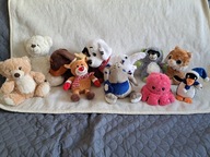 Zestaw maskotek 10szt Miś Pluszak Piesek Kotek Pingwin Hipopotam Z433