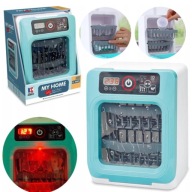 REALISTYCZNA ZMYWARKA ZABAWKA DLA DZIECI ŚWIATŁO DŹWIĘK + AKCESORIA AGD