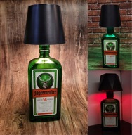 JAGERMEISTER Lampka Led RGB Z KLOSZEM DOTYKOWA CZARNA prezent dzień ojca