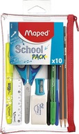 899705 Zestaw Przyborów Szkolnych, Wielokolorowy, 10-częściowy