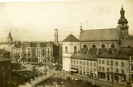 Lwów -Plac Bernardyński-1929 FOTOPOCZTÓWKA STEMPLE