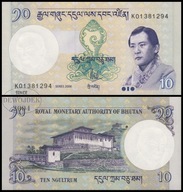BNB - BHUTAN 10 Ngultrum 2006 K 01381231 # P29a # PIERWSZA EMISJA # UNC