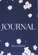 Notes A5 GRANATOWY w kwiatki soft touch BELLA EDITION