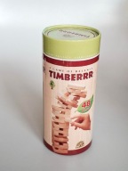 Gra Timberrr jenga 48 elementów w puszce drewniana układanka