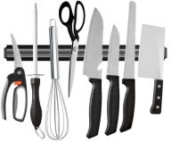 Listwa Magnetyczna 33 CM Podwójny Rdzeń Montaż Ścienny Czarna