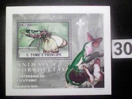 Motyle , zwierzęta i skauting , Wyspy Św. Tomasza i Książęca MNH