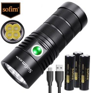 SOFRIN SP36 PRO LATARKA TAKTYCZNA LED AKUMULATOROWA USB-C IPX8 SST40 8000lm