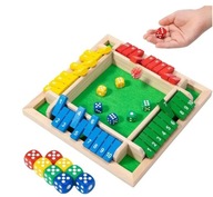 GRA PLANSZOWA SHUT THE BOX ZAMKNIJ PUDEŁKO W KOŚCI LOGICZNA EDUKACYJNA