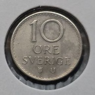 *SZWECJA [0072]*10 ore 1970 (SVERIGE) Król Gustaw VI Adolf Korona, Monogram