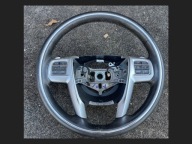 KIEROWNICA LANCIA THEMA II CHRYSLER 300C 11-14 CZARNA SKÓRA ŁOPATKI