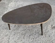 Stolik kawowy kwietnik patyczak modern nerka owal lata 60 PRL