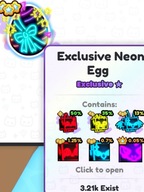 Exclusive NEON Egg | Pet Simulator 99 | PS99 | Roblox
