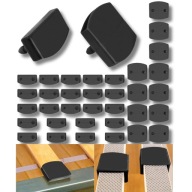 36X WYMIENNE UCHWYTY NAKŁADKI NA POŁAMANĄ LISTWĘ STELAŻ ŁÓŻKA DO SYPIALNI