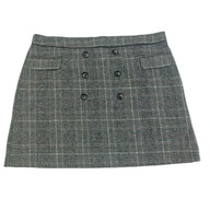 SPÓDNICA DAMSKA CIEPŁA MINI KRATKA ROZM.50(22)__F&F