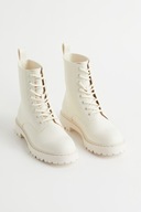 H & M platforma combat workery trzewiki trapery botki gruba podeszwa kozaki