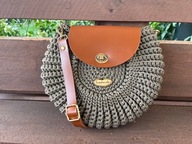 Torebka oreo ręcznie wykonana na szydełku. Na prezent