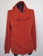 MS 100% KASZMIR ORYGINALNY KASZMIROWY CIEPŁY MARKOWY SWETER OVERSIZE GOLF