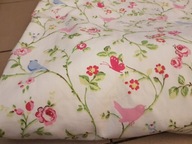 VINTAGE ANGIELSKA TKANINA MATERIAŁ CLARKE&CLARKE BIRD TRAIL ZASŁONA