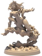 Seductive Genie Zmysłowy Dżinn Djinn Geniusz Pinup RPG Fantasy Druk3D