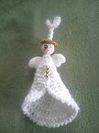 aniolki na szydelku swiateczne