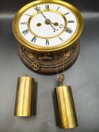 Stary mechanizm Gustaw Becker do zegara linkowego 2 wagi