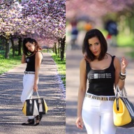 Bershka czarne body bodysuit XS 34 Eat well basic