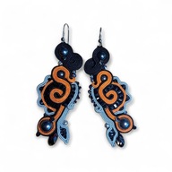 sutasz kolczyki perły i kryształ Swarovski