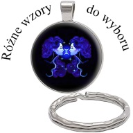Brelok do kluczy/ka - Znak Zodiaku - Bliźnięta - WZORY DO WYBORU