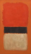 Mark Rothko - Black Stripe (Orange, Gold and Black
