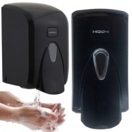 DOZOWNIK PODAJNIK DYSPENSER DO MYDŁA 500ML NAŚCIENNY CZARNY ATEST PZH