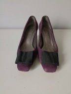 Śliczne modne obuwie damskie czółenka Van Dal TLC śliwkowe UK 5 EUR 38