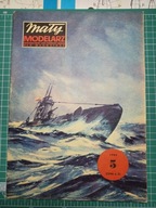 Polski okręt podwodny ORP "DZIK" 1:100 Mały Modelarz numer 5/1980