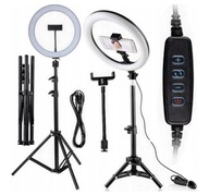 LAMPA PIERŚCIENIOWA ZE STATYWEM LED RING 80W 30cm PILOT 2,2m DO MAKIJAŻU