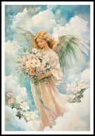 A2 PLAKAT OBRAZ ANIOŁ, PLAKAT Z ANIOŁEM, ANIELSKIE SKRZYDŁA, ANIELICA NR 29