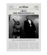 Plakat „Movie Times” – Minimalistyczny Plakat Filmowy w Stylu Gazety