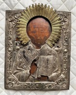 Ikona Święty Mikołaj z Miry Tempera