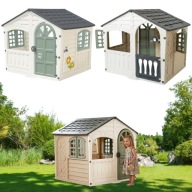 DOMEK OGRODOWY DLA DZIECKA DUŻY XXL DOM NA OGRÓD PALPLAY + NAKLEJKI ZESTAW