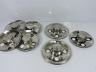 STARE CHROMOWANE KOLPAKI DEKLE KAPSLE RETRO ALFA ROMEO 7 SZTUK ORYGINAL OE