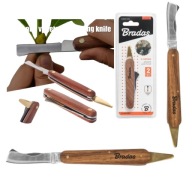 SKŁADANY NÓŻ OGRODNICZY OGRODOWY DO PĘDÓW I SZCZEPIENIA ROŚLIN BRADAS