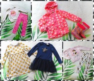 Paka ubrań zestaw dla dziewczynki 110/116 WIOSNA 