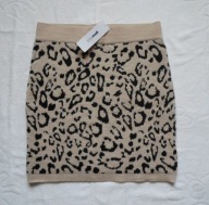 GINATRICOT SPÓDNICA DZIANINA CĘTKI PANTERKA M 38