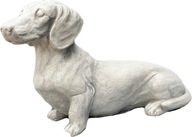 Jamnik Figura Betonowa Pies 7 kg do rzeźba, figura ogrodowa