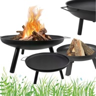 PALENISKO OGRODOWE GRILL STALOWE DO OGNISKA CZARNE SOLIDNE