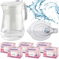 Dzbanek Filtrujący Aquaphor Pojemny Biały + 6x Wkład Mg