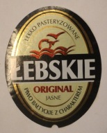ETYKIETA - ŁEBSKIE - PIWO BAŁTYCKIE Z CHARAKTEREM - ORIGINAL JASNE