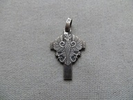 KRZYŻYK Z ORŁEM ORZEŁKIEM PATRIOTYCZNY przedw. SREBRO Ag punca imiennik BG