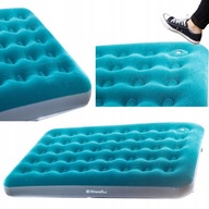 DWUOSOBOWY MATERAC WELUROWY DMUCHANY DUŻY Z POMPKĄ 191x137x22 DO PŁYWANIA