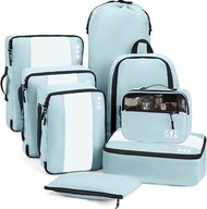 Zestaw Organizerów do Walizki 8 szt| Z Kosmetyczką i Workiem na Buty