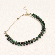 Naszyjnik CHOKER jaspis łańcuszek