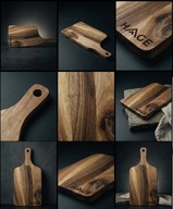 Luksusowa Deska z Orzecha do Krojenia i Serwowania HAGE